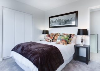 glowing ceiling lights