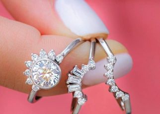 Tiara Engagement Rings for Couples